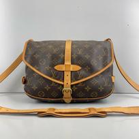 [Pre-Owned] Monogram Saumur 30 Iconic Classic Logo Print Adjustable Shoulder Strap Canvas And Leather Messenger Bag - Very Good #ZYCQGQ ONE SIZE