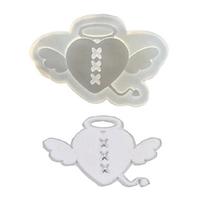 Silicone Pendant Resin Molds Angel Wing  Epoxy Resin Casting Mold for Earrings