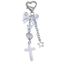 Beaded Bowknot Phone chain Lanyard Wrist Strap Unisex Backpack Pendant Jewelry 1