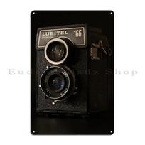 Vintage Camera Lubitel  Metal Sign  Retro Cinema Garage Wall Decor Designer Tin Sign Poster for Home Decor 20x30cm（7.8x11.8inch）