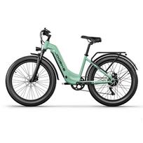 JOOBIKE J001 Electric Bike 1000W Motor City E-bike 48V17.5AH Battery 26″Fat Tire Hydraulic Brake With turn signals Adult Electric Bicycle J001 žalia