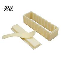 Heart Shaped Sushi Maker Press Molds Roll for Beginners Compact Mold Set with Square Round Shapes Easy DIY Making Kit Quick Meals Mess-free