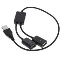2 In 1 To Dual USB Female Extension Splitter USB Converter Hubs Male To USB Female OTG Adapter juoda