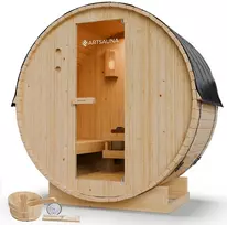 Juskys Barrel pirtis Spitzbergen 120 cm eglės mediena