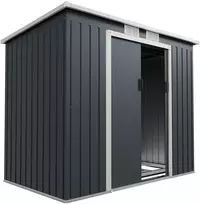 Juskys Sodo namelis 164x88x182 cm Pilkas metalas