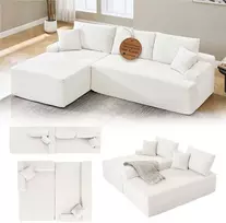 Sofa Coredo 250x56x155 cm Kreminė