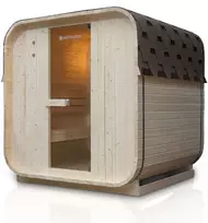 Juskys Lauko pirtis Nolvik L 120x128x194 cm natūrali eglės mediena
