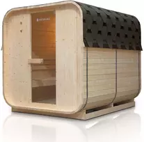 Juskys Lauko pirtis Nolvik XL 120x128x194 cm natūrali eglės mediena