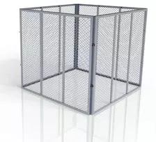 Juskys Komposto dėžė 80x80x70 cm Sidabrinė metalinė