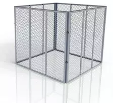 Juskys Komposto dėžė 80x80x70 cm Sidabrinė metalinė