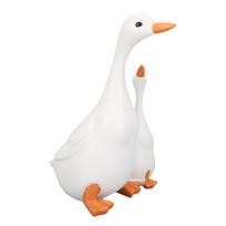 Lifelike Mother Duck and Duckling Resin Statue for Patio Yard Decoration Duck Sculpture Animal Figurine for Backyard