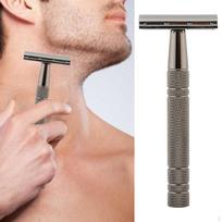 Classic Men Double Edge Safety , Hair Removal Shaver Shaving Grooming Tool for Barber Shop with juoda