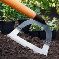 Garden Hollow Hoe Puller Sturdy High Strength Steel ing Tool for Farming Planting Farm Loosening 21x14cm