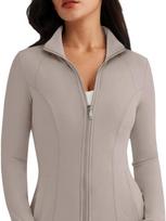 Women's Slim-Fit Elastic Sports Jacket - Yoga, Running, Fitness, Autumn/Winter Zipper Style M