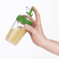 Dressing Shaker Container Bottle Universal Manual Sauces Mixer Juice Mixing Resistant 8.4 oz žalia