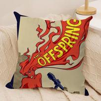 The O-Offspring Cushion Cover Silky Short Plush Double-Sided Printed Pillow Case for Sofa All Seasons Home Decor Gift 30cmx30cm