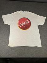 Coca-Cola Shirt Mens Extra Large Gray Hanes Heavyweight Graphic Tee Advertising 4XL