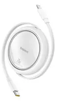 BASEUS Free2pull USB-C į Lightning greito įkrovimo laidas 1 m 20 W baltas