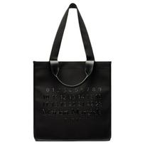 Maison Margiela Cabas Iconic Number Pattern Hidden Polyester Tote Shopping Bag Women tote bags Black SB1WC0019P7276HA200 Basic Set (Bag+Dust Bag)
