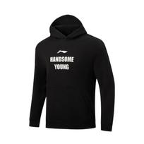 Li Ning Basketball Series SS26 Hooded Letter Pullover Sweatshirt Men sweatshirt AWDWA65-2 L