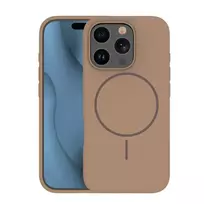 TFO Silicone Thin Mag case for iPhone 15 Pro Max 6.7" brown