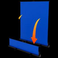 Jiashiying Portable Retractable Blue Screen Chroma Key Backdrop