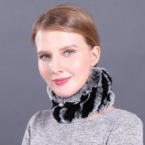 Šalikas Elastingas austinis kailinis kaklo dangtelis, apsaugantis nuo rudens ir žiemos Moteriški šilto kaklo dvejopo naudojimo šaliko rinkiniai one size