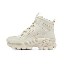 Skechers Street Blox Women Cream High Top Dad Shoes 155260C-OFWT 39