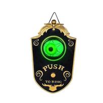 Halloween Themed Creepy One Eyed Doorbell Prop Sound Activated Light Up Eyeball for Haunted House Bar Party Decoration Accessory juoda