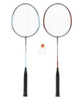 Plieninis badmintono rinkinys NILS NRZ002, 2 raketės ir plunksninukai