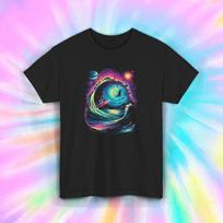 Trippy Surf Shirt Cosmic Wave Space Ocean Vibe Psychedelic Tee S-5XL XXXXL