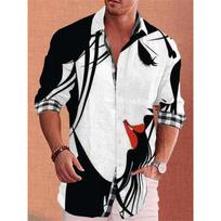 Fashion Men's Casual Lapel Shirt Women's Avatar HD Printing Soft Healthy Material 2023 New Spring Summer Plus Size 4XL