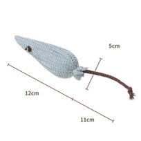 Durable Eco-Friendly PP Cotton Plush Self-Entertainment Catnip Chew Toy Interactive Movement 60g Daily Use Pet Supply for