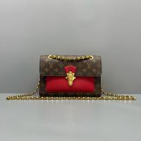 [Pre-Owned] Victoire Exquisite Fashion Classic Monogram Print Sliding Chain Shoulder Bag Canvas And Leather Crossbody Bag - Very Good #F3GPEZ ONE SIZE
