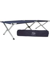 DARK BLUE US STYLE ALU.FOLDING COT W.BAG