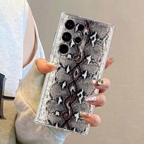 Case for Samsung Galaxy S26 S24 S21 Note 20 Ultra 10 S20 Plus S25 Edge S22 FE S23 Ultra Phone Cover Snake Skin Pattern Galaxy S24 FE