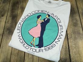 Leonard Cohen I'm Your Man Tour Unisex White T-shirt M