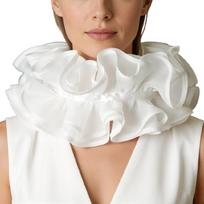 Fashion Ruffle Collar Detachable Jabot Collar Victorian Neckpiece For Blouses Dresses And Stage Costume Enhancement 1