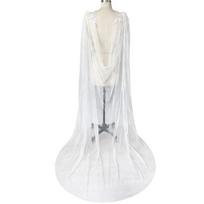 Delicate Detachable Shawl Sheer Cathedral Length Bridal Accessory For Banquets Receptions balta