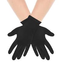 Lady Evening Dinner Gloves White Elegant Full Finger Gloves 1920s Women White Gloves Bridal Wedding Gloves juoda