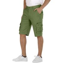 Men's Cargo Shorts with Multi-Pockets, Outdoor Hiking 5-Inch Inseam Quick Dry Shorts for Men, S-XXL (Waist 33-40) L