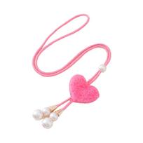 Rope Curtain Tieback Plush Heart Window Curtain Tie Cute Curtain Holdback  Bedroom rožinė raudona spalva