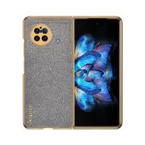 For Vivo X Fold 5g Case High Quality Cloth Fabric Leather Shockproof Phone Capa For Vivo X Fold Case Protection Cover Fundas For VIVO X Fold pilka spalva