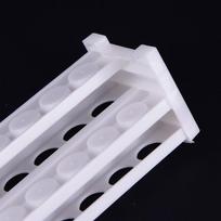 20 skylių plastikinis mėgintuvėlių stovas, laikiklis, laikymo stovas, laboratoriniai reikmenys