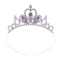Queen Crown Blingbling Headband Heart Headwear Glistening Photo Props Halloween Party Headwear Cosplay Accessories 2