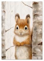 Plakatas vaikui voverė 21x29,7 cm A4