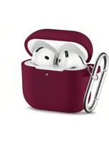 Apple AirPods Pro 3 Silicone Protective Case AirPods Pro 3 vyno raudonos spalvos