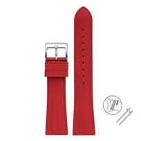 Fluoro Rubber Strap 20mm 22mm Stainless Steel Buckle Quick Release Waterproof Diving FKM Men Women Universal Replace Watch Band 20mm