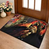 W-W-Warhammer Floor Mat Cozy Flannel Soft Thick Non-Slip Mat for Living Room Bedroom Kitchen Decor Rugs 40x60cm