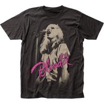 26 Blondie Mic T Shirt Mens Licensed Rock N Roll Music Band Tee Retro New Black Unisex T-Shirt XL